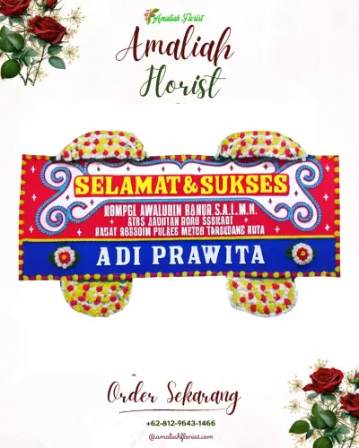 Karangan Bunga Ucapan Selamat di Ababi
