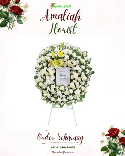 Krans Bunga Duka Cita di Ababi